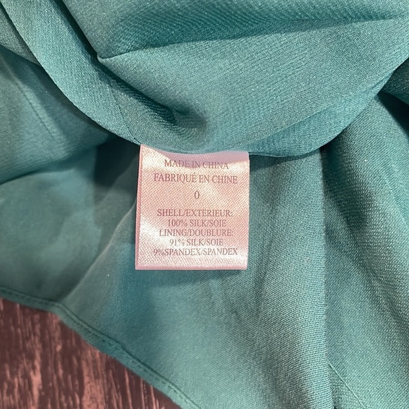 NWT Theory Women's Green Nadolin Silk Georgette Dress - Picture 6 of 6